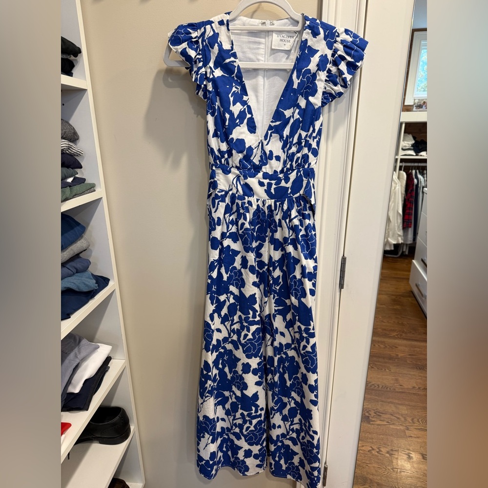 Blue Floral Maxi Dress